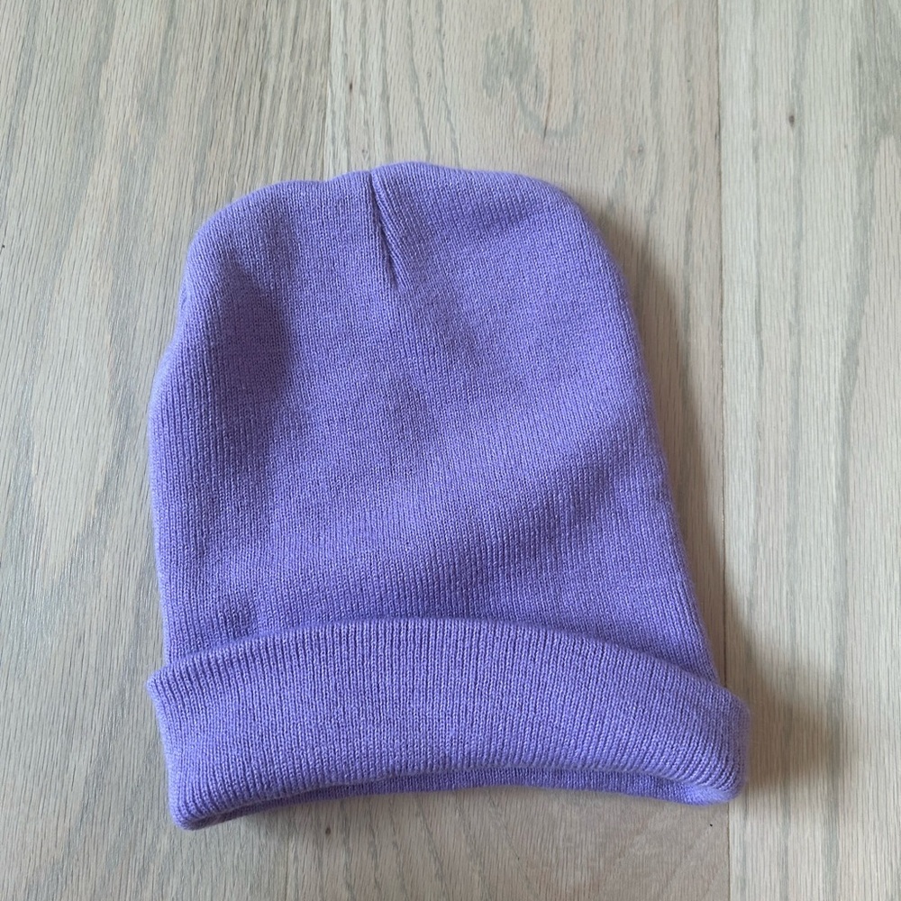 Purple beanie